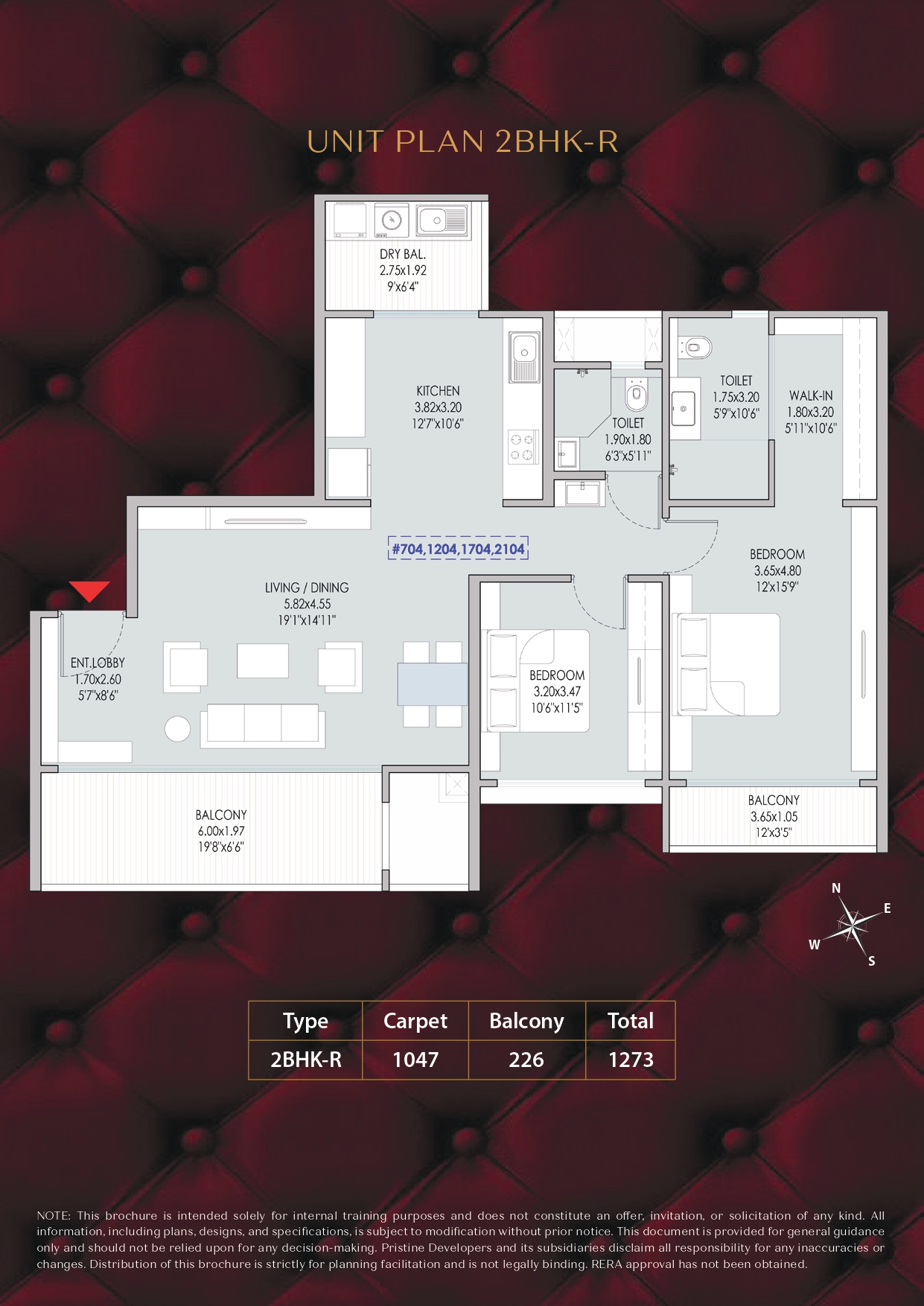 Pristine Amore Floor Plan