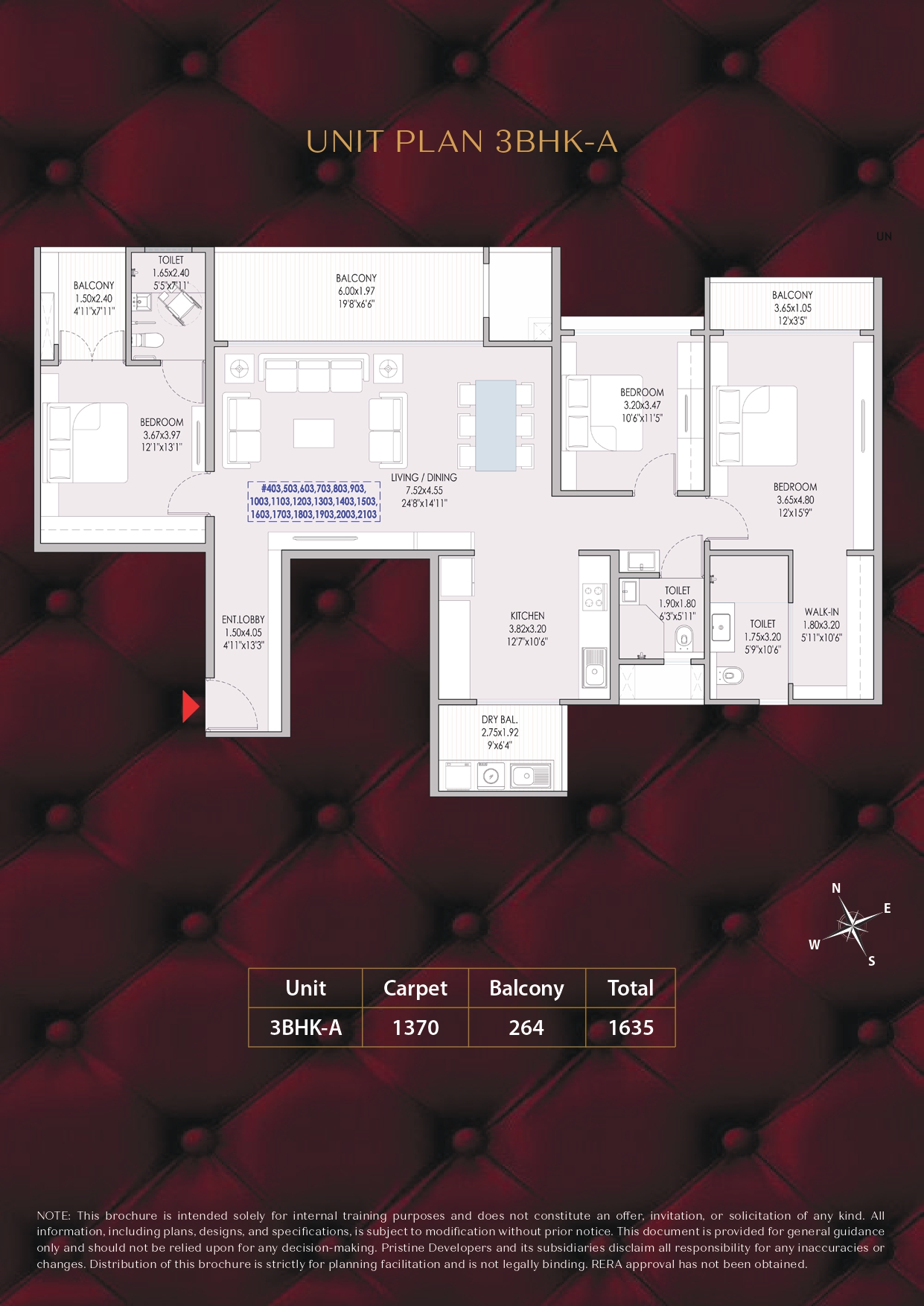 Pristine Amore Floor Plan
