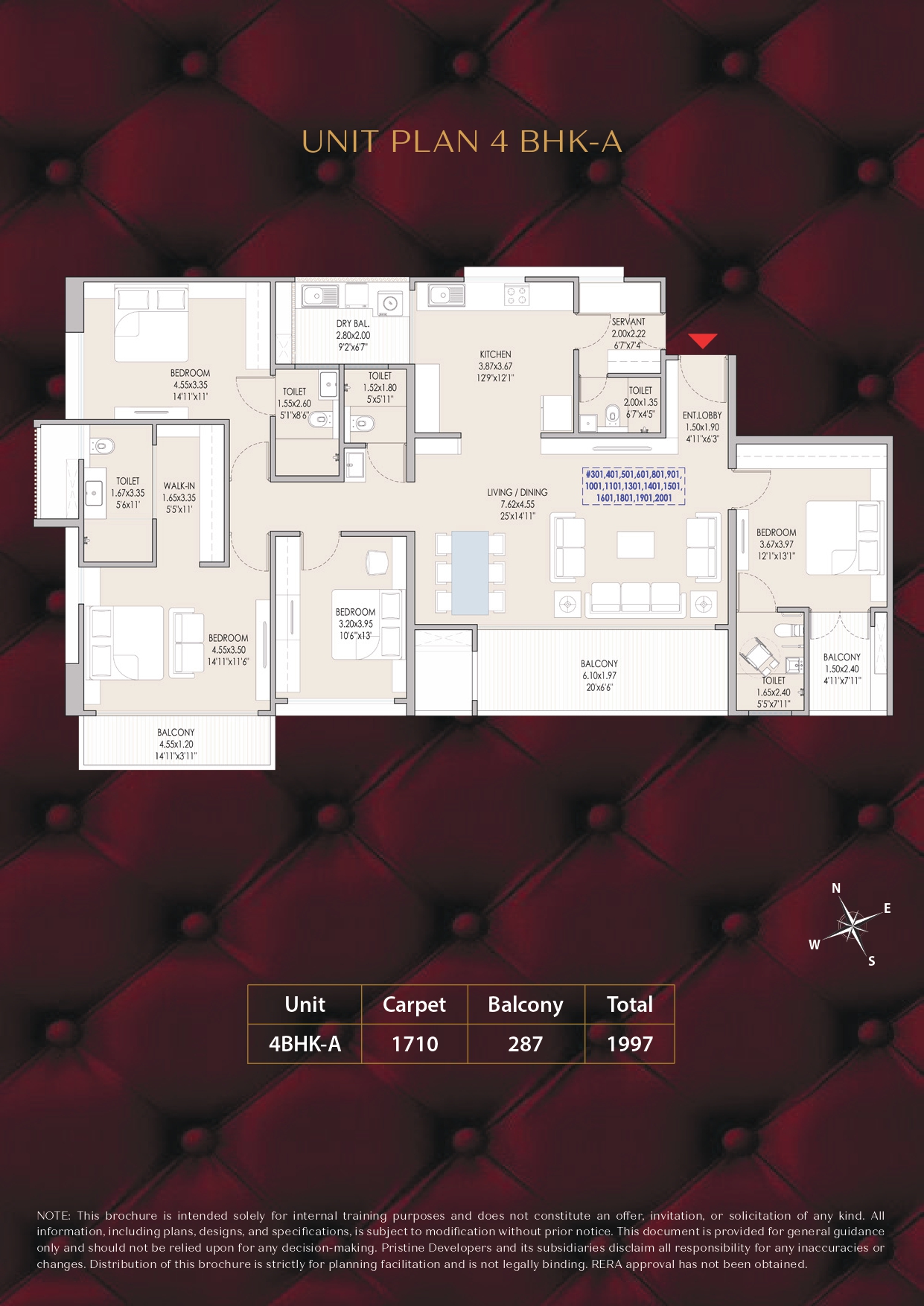 Pristine Amore Floor Plan